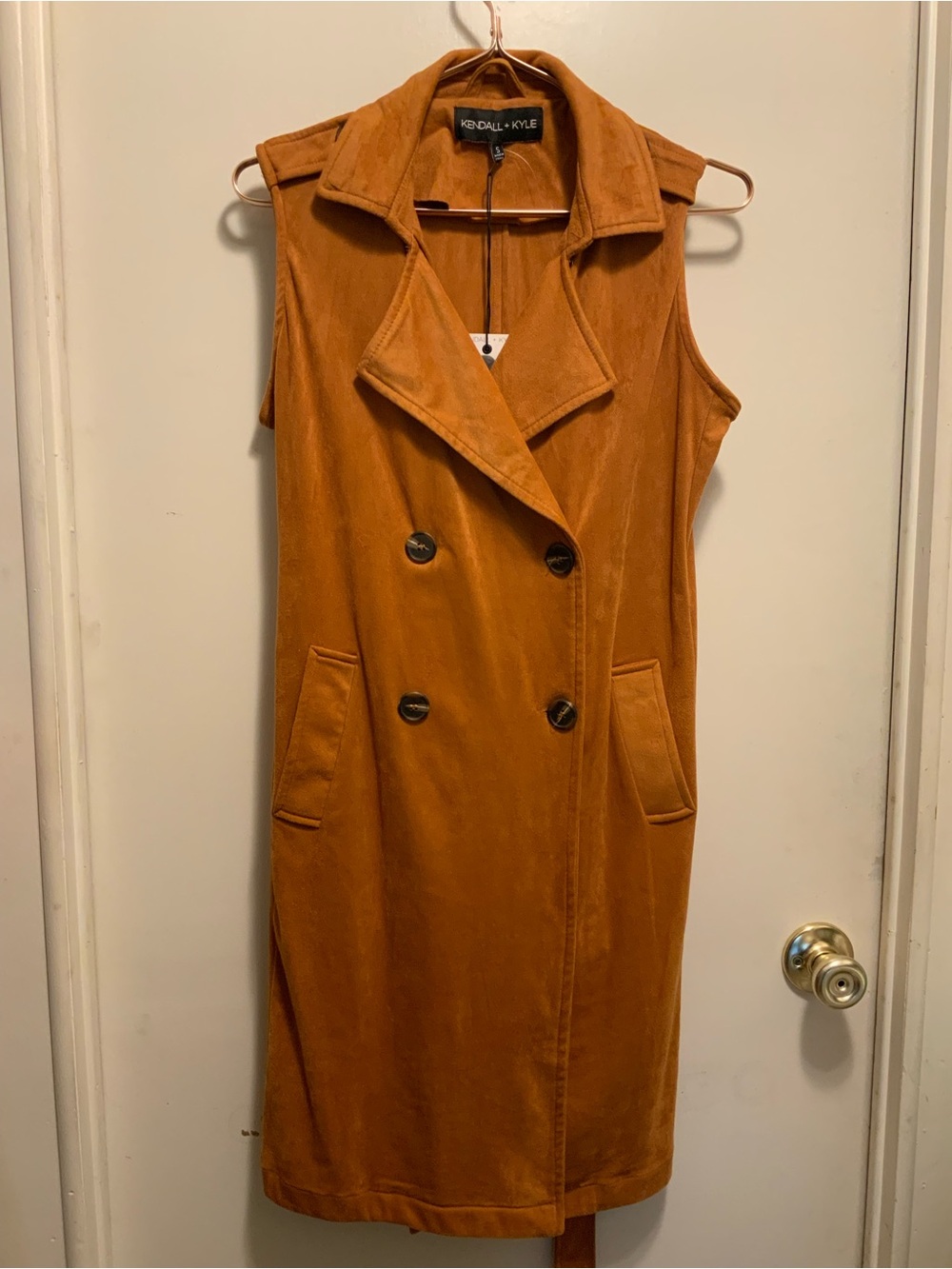 Kendall & Kylie Sleeveless Double-Breasted Dress
